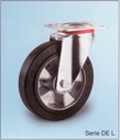 WICKE-ELASTIC. Koła i zestawy kołowe z bieżnikami z gumy elastycznej czarnej. Seria DN, DE, GF, DB, GG i GS